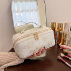 Imperial Blossom Embroidered Makeup Bag