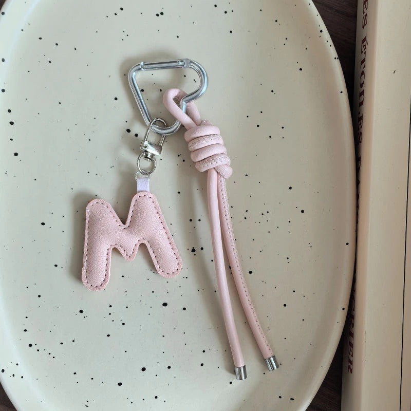 Leather Initial Charm