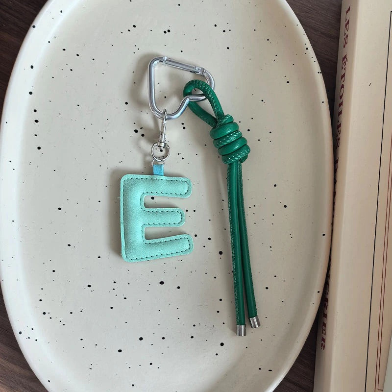 Leather Initial Charm