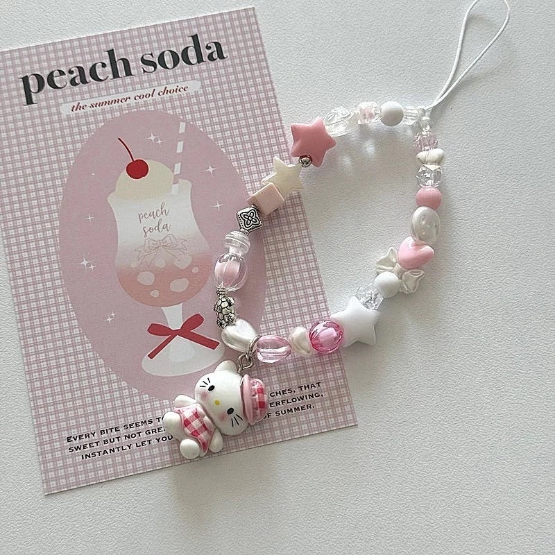Hello Kitty "Gingham Dreams" Phone Charm/Keychain