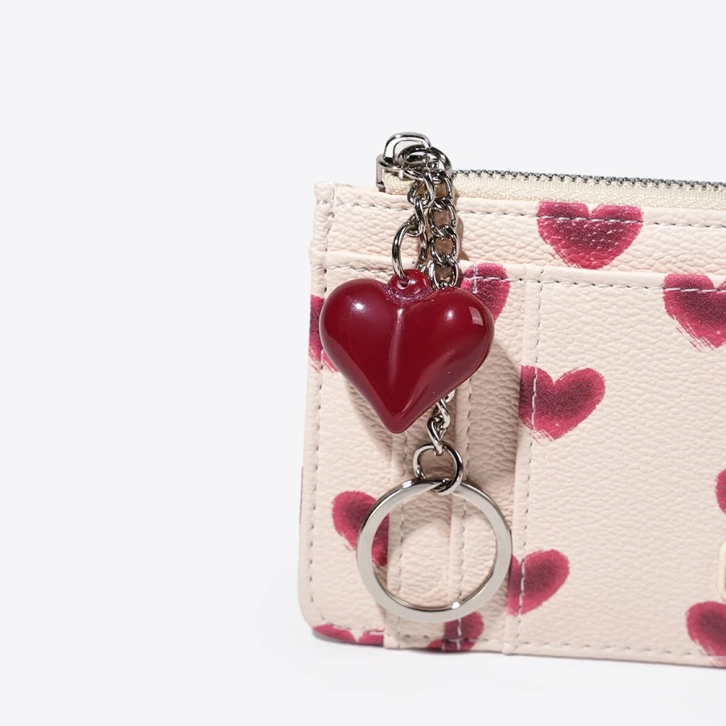 [SeaGloca] Heart-Print Card Holders