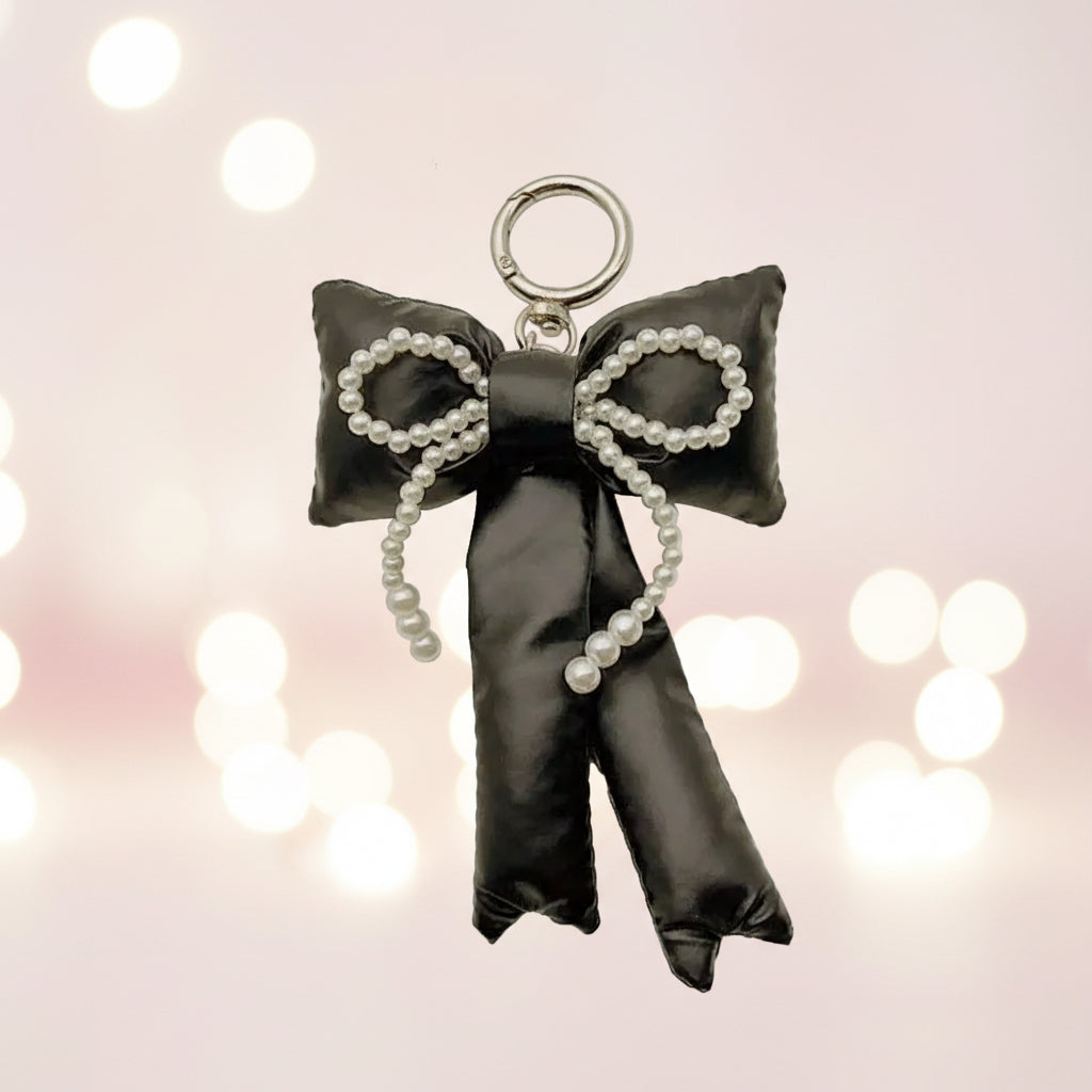 Dainty Silk Ribbon Bow Bag Charm