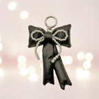 Dainty Silk Ribbon Bow Bag Charm