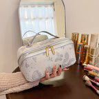 Imperial Blossom Embroidered Makeup Bag