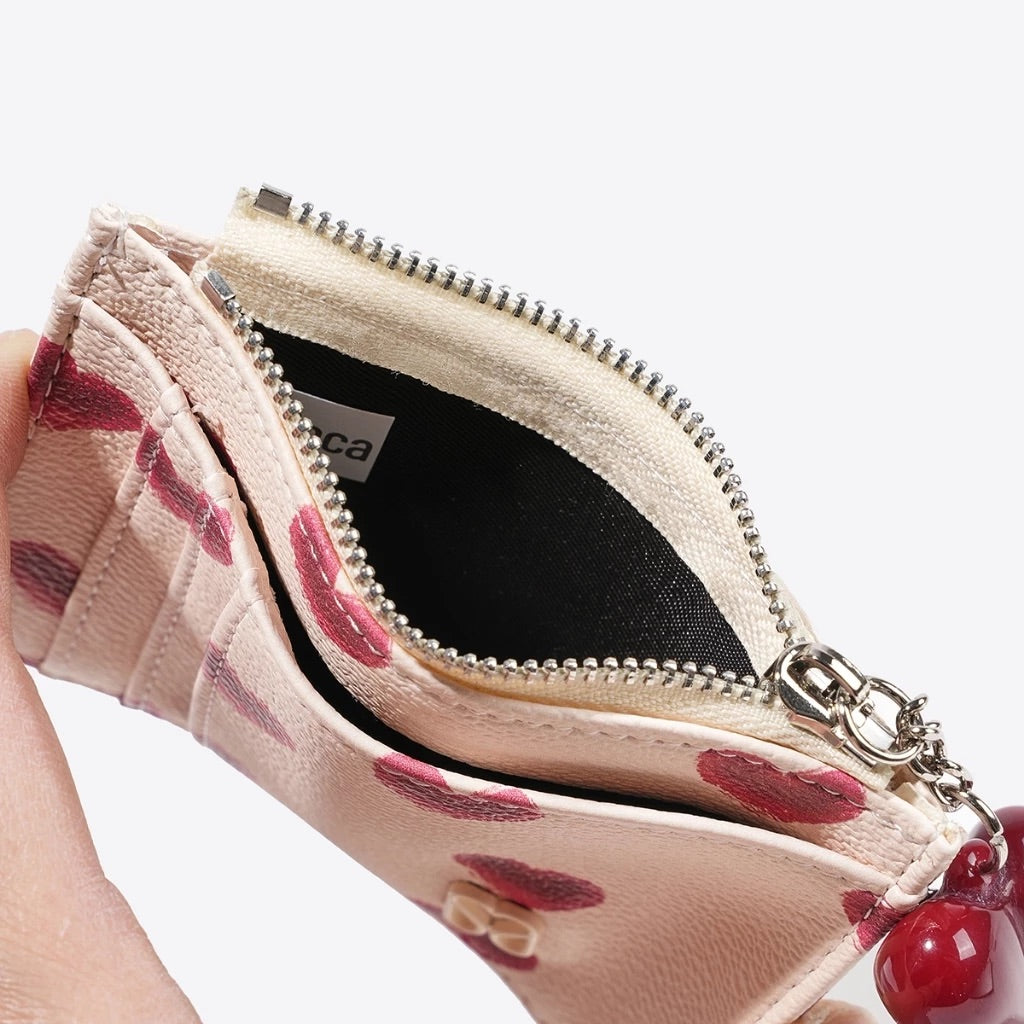 [SeaGloca] Heart-Print Card Holders