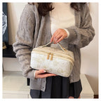 Imperial Blossom Embroidered Makeup Bag