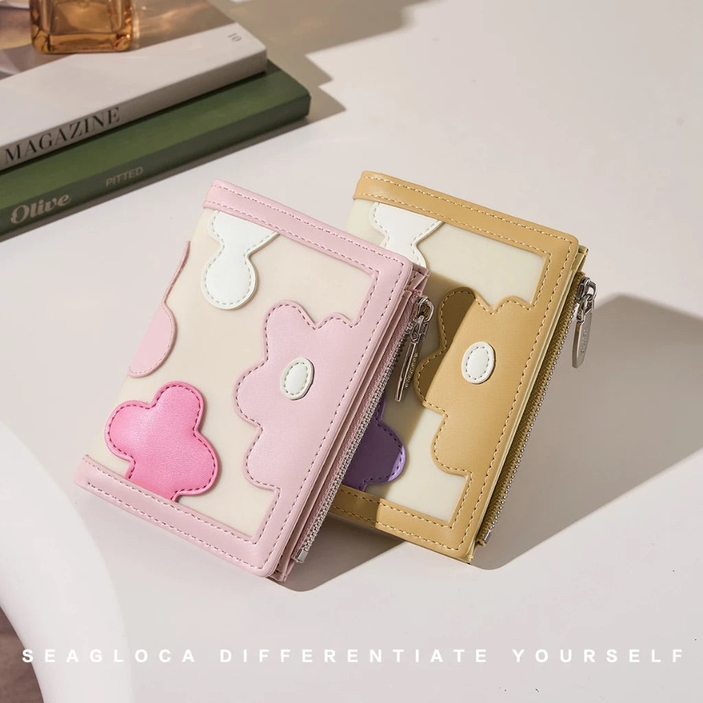 [SeaGloca] Petal-Pop Bifold Wallet