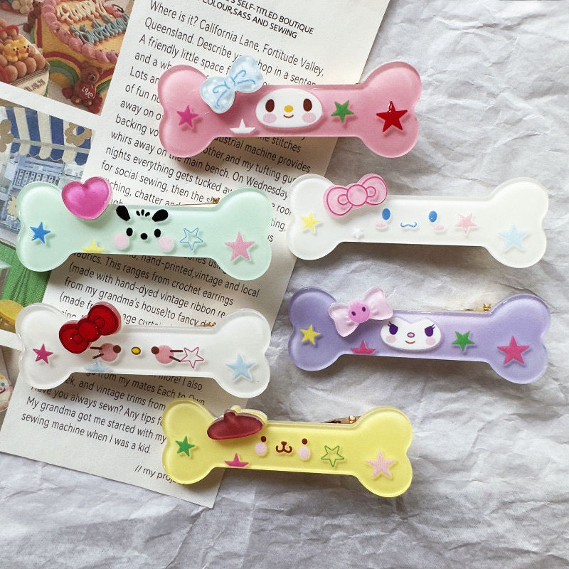 [ランダム - 非売品] ヘアクリップ＆ステッカー♡ ご注文ごとにプレゼント