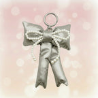 Dainty Silk Ribbon Bow Bag Charm