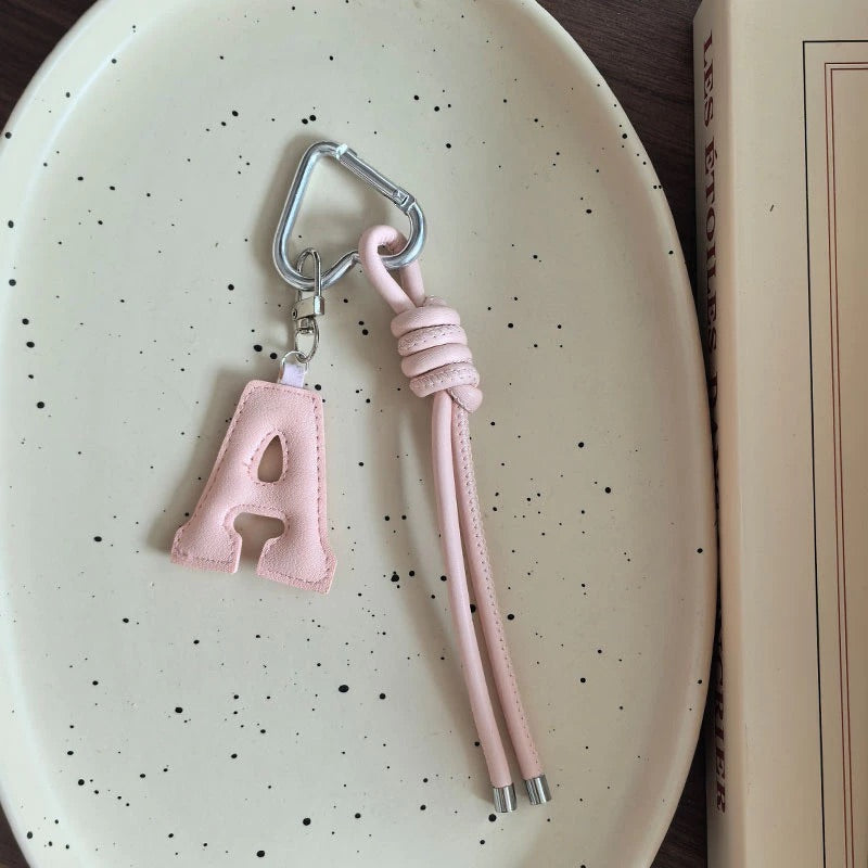 Leather Initial Charm