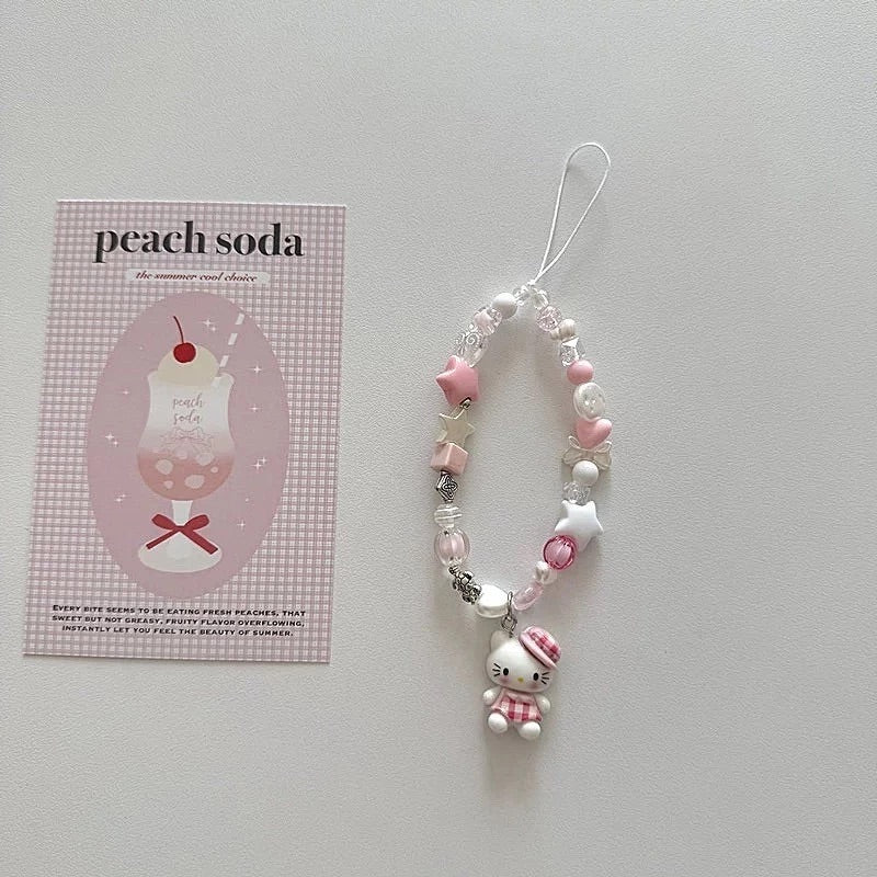 Hello Kitty "Gingham Dreams" Phone Charm/Keychain