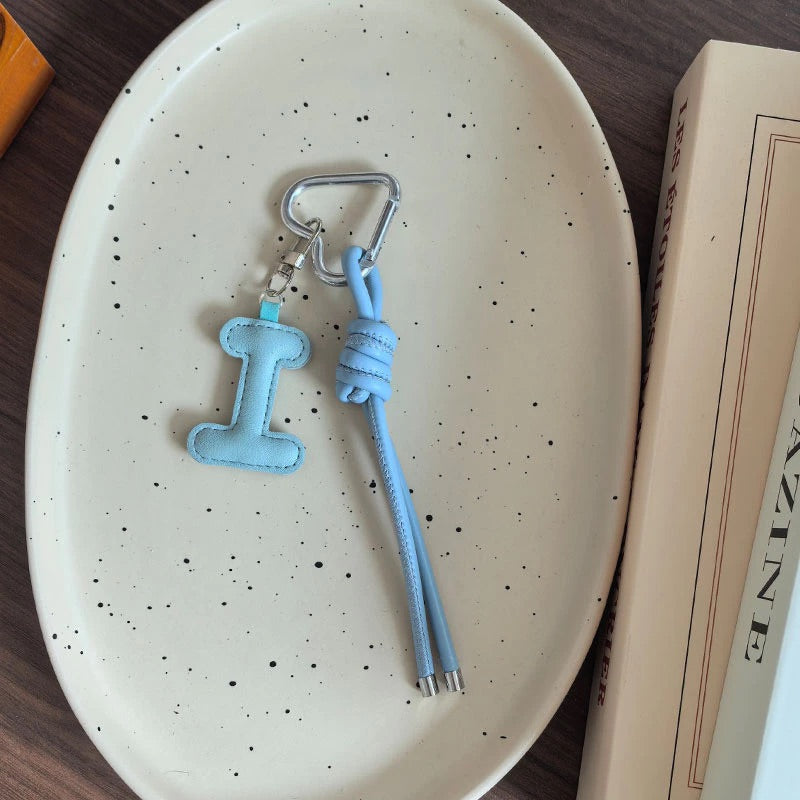 Leather Initial Charm